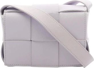 Bottega Veneta Pre-owned Cross Body Bags, female, Purple, Size: ONE SIZE Pre-owned Leather shoulder-bags