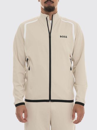 HUGO BOSS Felpa con zip Spin in poliestere