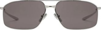 Balenciaga Monday Aviator Zonnebril - Dames - Zonnebrillen - Zwart - ONE Size - Accessoires
