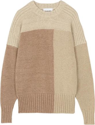 Isabel Marant Davy Pullover - female - Marant &eacute;toile - Round-neck Knitwear - Beige - M - Knitwear