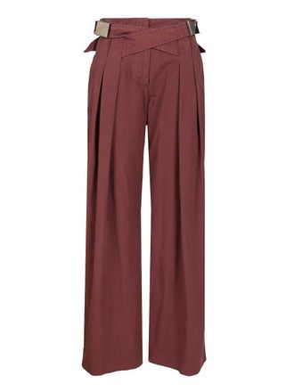 The Attico Canvas Trousers Violet-Donna