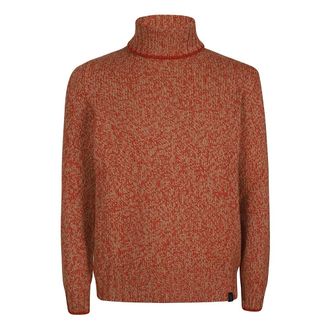 Fay Turtlenecks, male, Red, Size: S Turtle Neck Sweater
