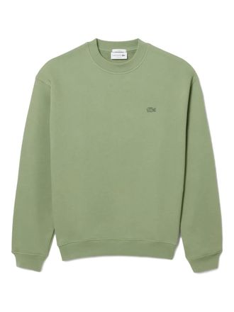 Lacoste embroidered-logo sweatshirt - women - Fabric - S - Green