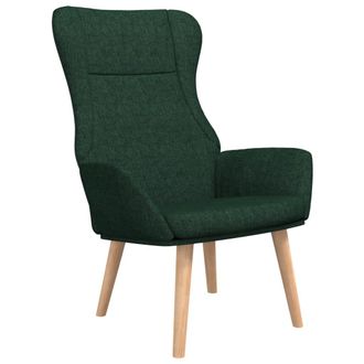 Nova Sill&oacute;n De Relax De Tela Verde Oscuro Vidaxl