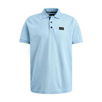PME Legend Tops, Heren, Blauw, M, Short Sleeve Polo American Classic
