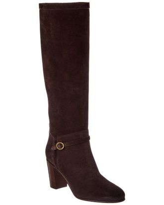 Valentino Pattie 75 Suede Knee-High Boot