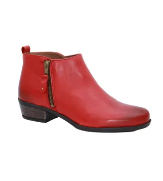 Eric Michael Womens London Ankle Boots In Red