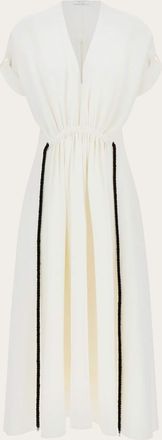 Ferragamo Donna Abito con arriccio Bianco