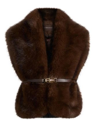 Mani&egrave;re De Voir Amy knit maxi skirt - Neutrals