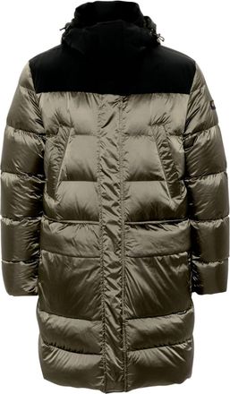 Paul & Shark hooded padded parka - men - Polyester/Nylon/Down/Feather - L - Green
