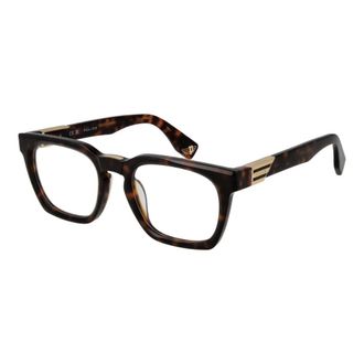 Police Glasses, male, Brown, Size: ONE SIZE Square Full-Rim Optical Frame
