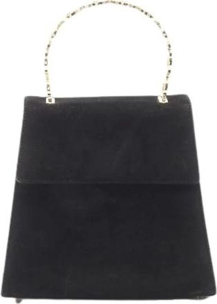 Ferragamo Pre-owned Handbags, female, Black, Size: ONE SIZE Pre-owned Fabric Handbag