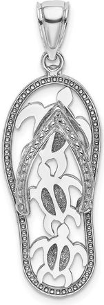 Diamond2Deal 14k Gold Multi Starfish Flip-Flop Charm