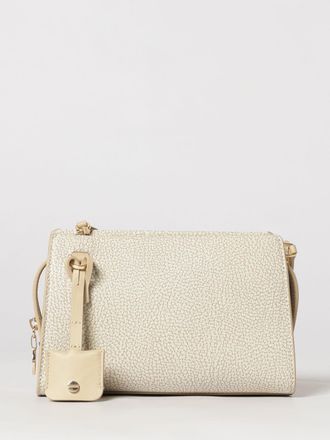 Borbonese Polka Dot Mini Crossbody Bag in Recycled Nylon with Charm