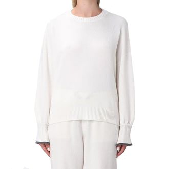 Brunello Cucinelli Womens White Cashmere Sweater Clothing