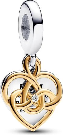 Pandora Lab Grown Diamond Mom Double Dangle In Gold