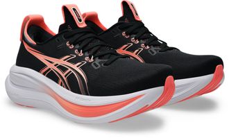 Asics Laufschuh ASICS GEL-NIMBUS 28, Damen, Gr. 37,5, schwarz, pearl pink, Synthetik, Schuhe Laufschuh, f&uuml;r Erwachsene, mit leicht profiliertem Laufsohlenpr