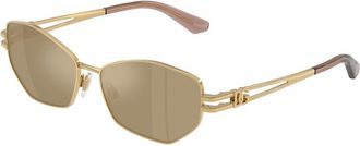 Dolce & Gabbana DG2338 02/03 Womens Sunglasses Gold Size 58