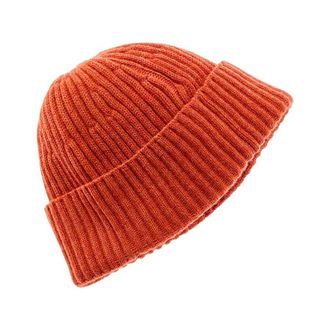 Brunello Cucinelli MenS Carrot Wool Ribbed Knit Hat, Size M