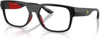 Ferrari 57mm Irregular optical glasses in Black/Red at Nordstrom