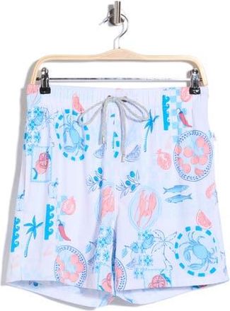 Vintage Summer Swimwear Volley Swim Shorts in White at Nordstrom Rack, Size Xx-Large