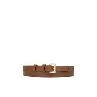 Kazar Accessoires, Dames, Bruin, 110 CM, Leer, Abrelia Smalle Leren Riem