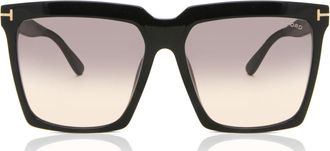 Tom Ford FT0764 SABRINA-02 01B Womens Sunglasses Black Size 58
