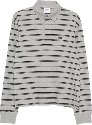 VETEMENTS Striped Long-sleeve Polo Shirt