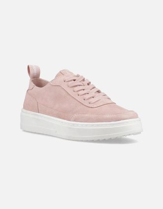 Hush Puppies Womens Hush Puppies Nesta Leather Womens Pink Standard Trainers - Size: 7