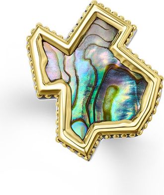 Lagos Mens Anthem Texas Ring in Abalone at Nordstrom, Size 11