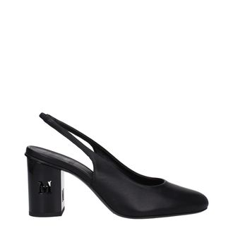 Max Mara Slingback Hakken Vierkante Neus Blokhak