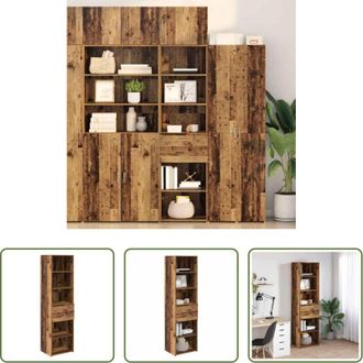 vidaXL vidaXL Armadietto in legno multistrato - Credenza Legno vecchio 50 x 42,5 x 185 cm Legno multistrato