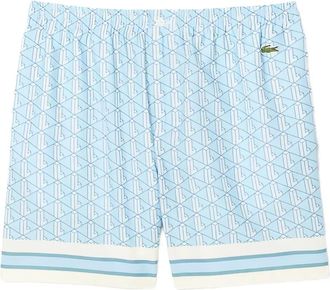 Lacoste Shorts con logo ricamato - Blu
