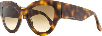 Victoria Beckham Womens Cat Eye Sunglasses VB628S 215 Tortoise 55mm