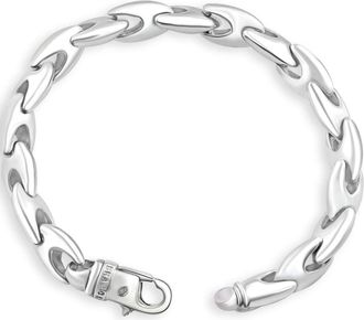 Pompeii3 Mens 14k Gold (51gram) or Platinum (81gram) 9.5mm Link Bracelet 8.5