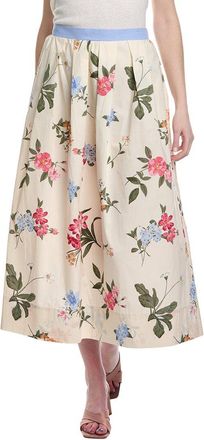 Ellen Tracy Poplin Maxi Skirt