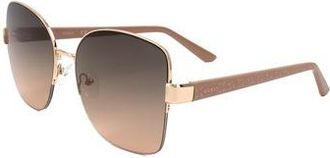 Guess Smoke Gradient Butterfly Ladies Sunglasses GF00052 28B 59