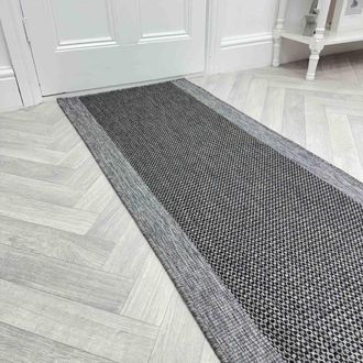 Runrug Carpet Runner Rug - Indoor/Outdoor, Reversible, 2mm - Vichy in Midnight | Size: 60 cm x 360 cm