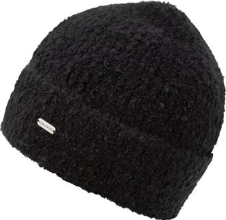 Chillouts Beanie CHILLOUTS Esther Hat, Damen, schwarz, Obermaterial: 100% Polyester, unifarben, M&uuml;tzen Beanie, mit seitlichem Chillouts Label, aus leichtem Mate