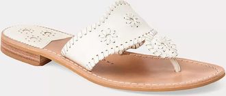 Lilly Pulitzer Jack Rogers Jacks Leather Flat Sandal