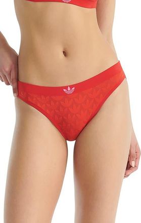 adidas Originals Microterrot Monogram Bikini Briefs in Better Scarlett at Nordstrom, Size Xx-Large