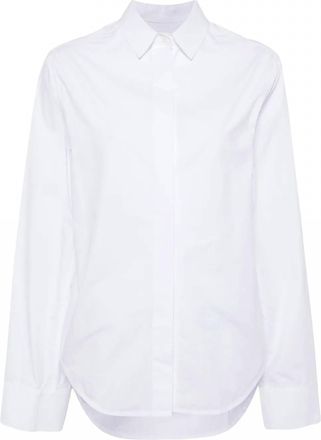 Aexae Cotton Wide Sleeve Shirt In White