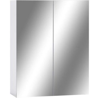 vidaXL 323607 Bathroom Mirror Cabinet White 60x15x75 Cm Mdf Vidaxl