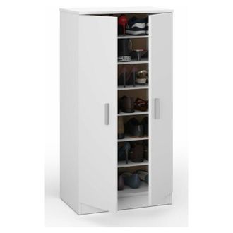 For&eacute;s Armario Zapatero 6 estantes blanco