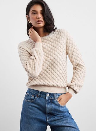 Contemporaine Womens Mermaid-scale sweater