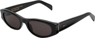 Retro Superfuture Razzo Black Zonnebril Stijlvol Dynamisch Ontwerp - unisex - Zonnebrillen - Zwart - ONE Size - Accessoires