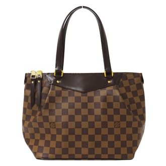 Louis Vuitton Brown Damier Canvas Damier Canvas Handbag Shoulder Bag Tote Bag (Pre-Owned)
