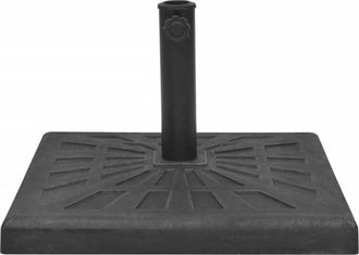 vidaXL Base De Sombrilla Resina Cuadrada Negra 19 Kg Vidaxl