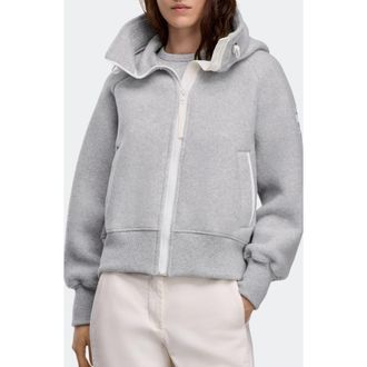 Canada Goose Chilliwack Kind Fleece Bomber in Sliverbirch Heather at Nordstrom, Size X-Large