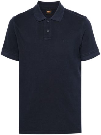 BOSS Polo con logo - Blu